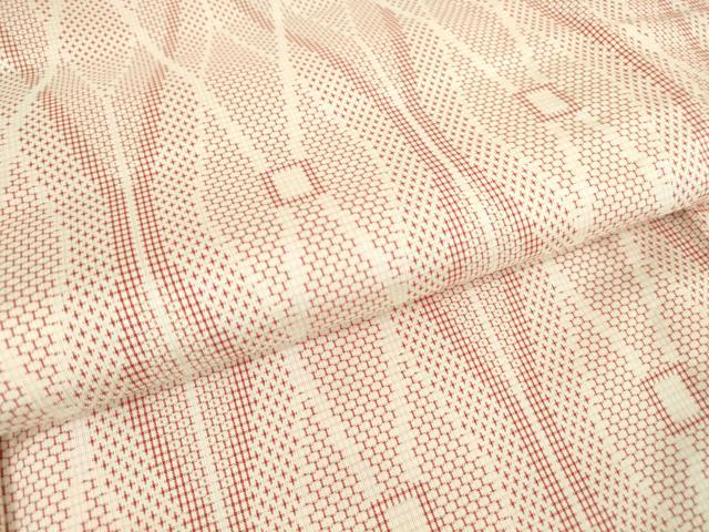 平和屋着物▽上質な紬 単衣 立涌文 正絹 逸品 DAAV5055az