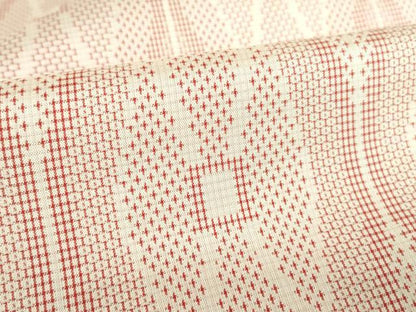 平和屋着物▽上質な紬 単衣 立涌文 正絹 逸品 DAAV5055az