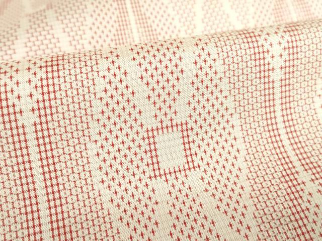 平和屋着物▽上質な紬 単衣 立涌文 正絹 逸品 DAAV5055az