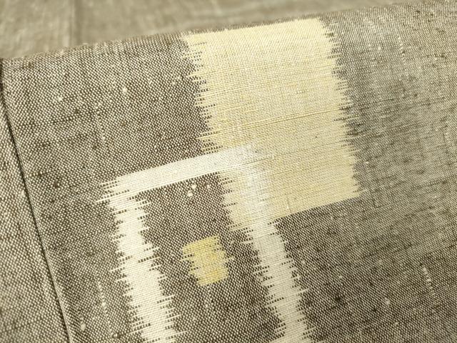 平和屋着物▽上質な紬 単衣 色紙重ね文 正絹 逸品 DAAV5075az