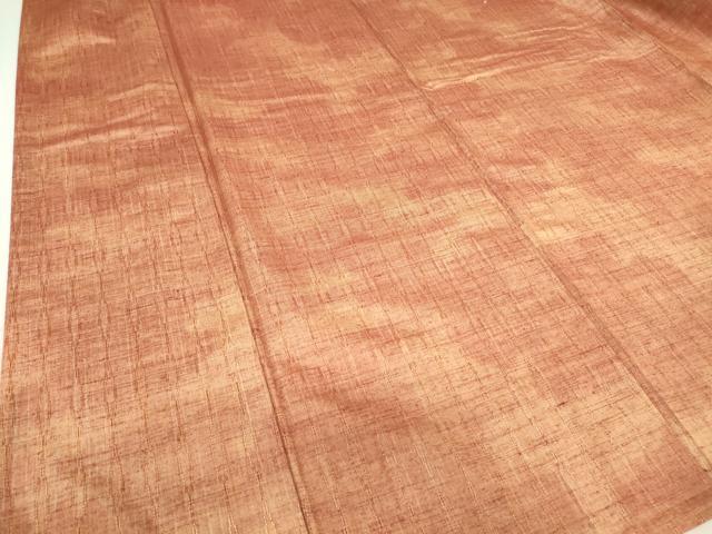 平和屋着物▽上質な紬 単衣 霞文 正絹 逸品 DAAV5076az