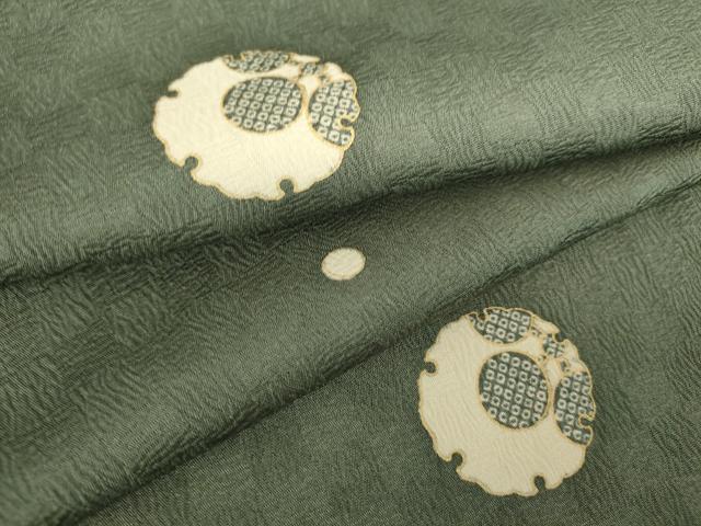 平和屋着物▽上質な小紋 単衣 雪輪文 金彩 やまと誂製 正絹 逸品 DAAV5083az