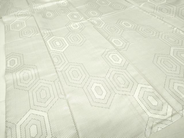 平和屋着物▽小紋 単衣 亀甲柄 DAAV5183az