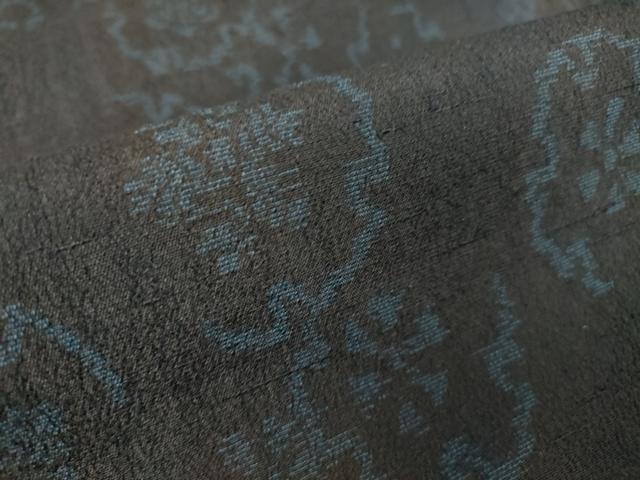 平和屋着物▽結城ちぢみ 単衣 雪輪文 正絹 逸品 DAAV5184az