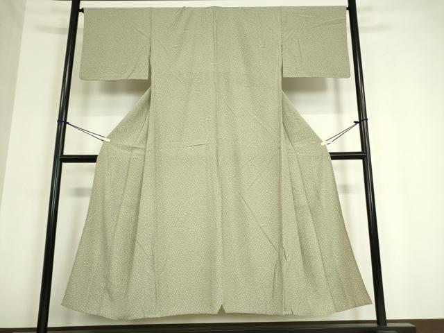 平和屋着物▽上質な小紋 単衣 花鳥文 正絹 逸品 DAAV5209az