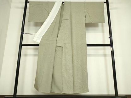 平和屋着物▽上質な小紋 単衣 花鳥文 正絹 逸品 DAAV5209az