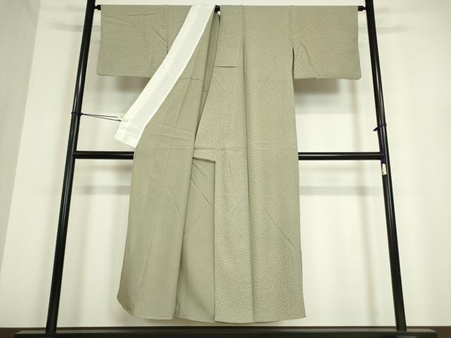 平和屋着物▽上質な小紋 単衣 花鳥文 正絹 逸品 DAAV5209az