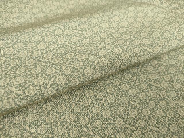 平和屋着物▽上質な小紋 単衣 花鳥文 正絹 逸品 DAAV5209az
