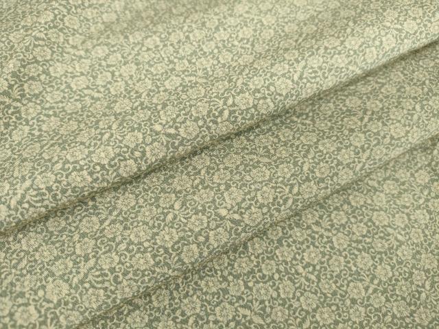 平和屋着物▽上質な小紋 単衣 花鳥文 正絹 逸品 DAAV5209az