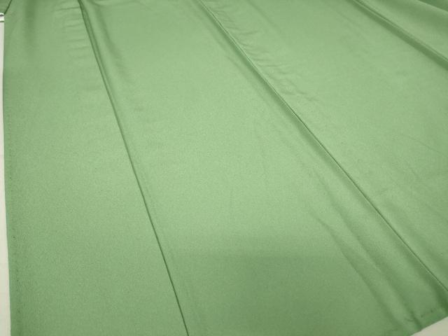 平和屋着物▽色無地　単衣　柳染色　洗える着物　DAAV5220az