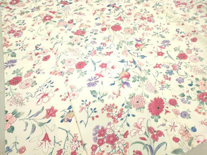 平和屋着物▽上質な小紋 単衣 花鳥文 型染 鬼しぼ縮緬 正絹 逸品 DAAV5221az