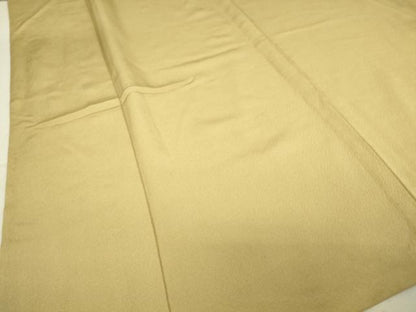 平和屋着物▽上質な色無地 単衣 枯色 鬼しぼ縮緬 正絹 逸品 DAAV5224az