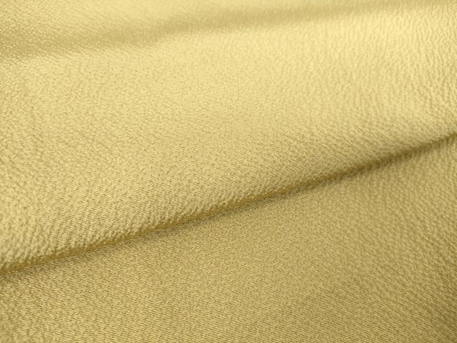 平和屋着物▽上質な色無地 単衣 枯色 鬼しぼ縮緬 正絹 逸品 DAAV5224az