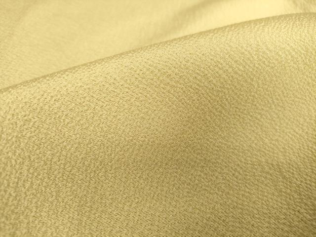 平和屋着物▽上質な色無地 単衣 枯色 鬼しぼ縮緬 正絹 逸品 DAAV5224az