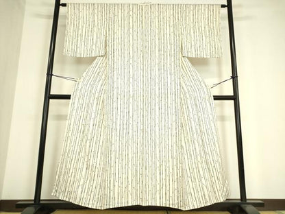 平和屋着物▽上質な小紋 単衣 枝蕾 正絹 逸品 DAAV5226az