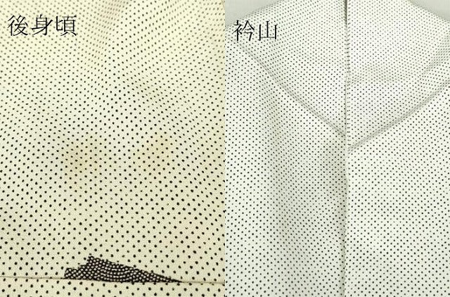 平和屋着物▽上質な小紋 単衣 破れ色紙文 正絹 逸品 DAAV5316az