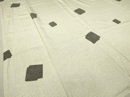 平和屋着物▽上質な小紋 単衣 破れ色紙文 正絹 逸品 DAAV5316az