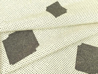 平和屋着物▽上質な小紋 単衣 破れ色紙文 正絹 逸品 DAAV5316az