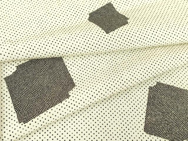 平和屋着物▽上質な小紋 単衣 破れ色紙文 正絹 逸品 DAAV5316az