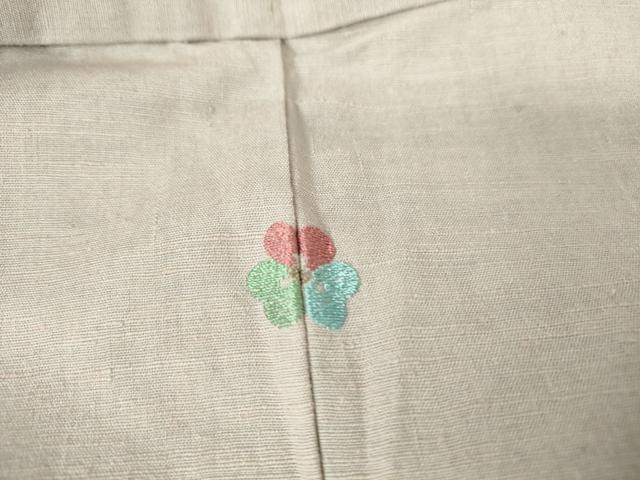 平和屋着物▽結城紬 単衣 鴇鼠色 正絹 逸品 DAAV5323az