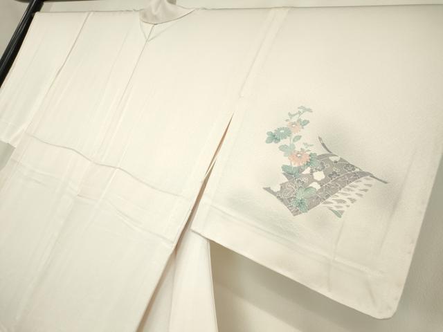 平和屋着物▽訪問着 単衣 誰が袖花文 暈し染め 正絹 逸品 DAAV5326az