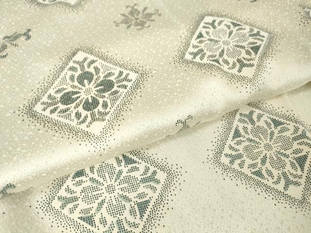 平和屋着物▽上質な小紋 単衣 菱花文 正絹 逸品 DAAV5338az