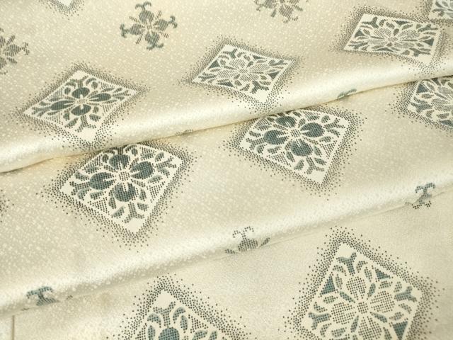 平和屋着物▽上質な小紋 単衣 菱花文 正絹 逸品 DAAV5338az