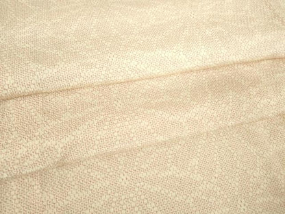 平和屋着物▽本塩沢 単衣 花尽くし 110亀甲 正絹 逸品 DAAV5342az