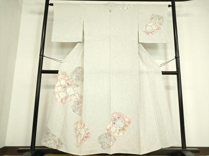 平和屋着物▽訪問着 単衣 辻が花 絞り 正絹 逸品 未使用 DAAV5343az