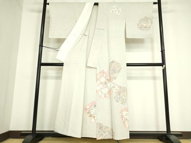 平和屋着物▽訪問着 単衣 辻が花 絞り 正絹 逸品 未使用 DAAV5343az