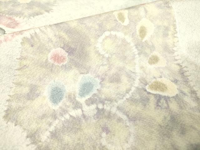 平和屋着物▽訪問着 単衣 辻が花 絞り 正絹 逸品 未使用 DAAV5343az