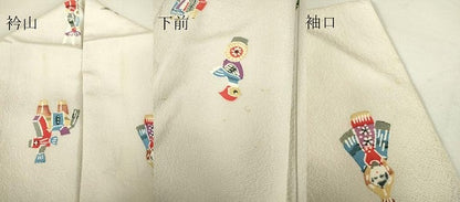 平和屋着物▽上質な小紋 単衣 型染め 玩具文 正絹 逸品 DAAV5365az