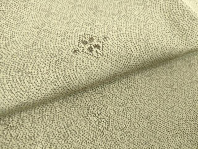 平和屋着物▽上質な小紋 単衣 菱花文 正絹 逸品 DAAV5369az