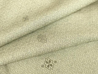 平和屋着物▽上質な小紋 単衣 菱花文 正絹 逸品 DAAV5369az