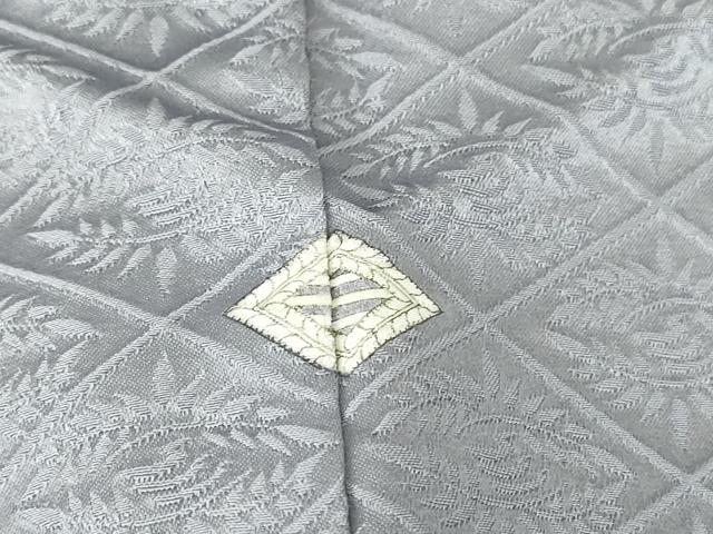 平和屋着物▽上質な色無地　単衣　菱花地紋　淡藤色　正絹　逸品　未使用　DAAV5375az