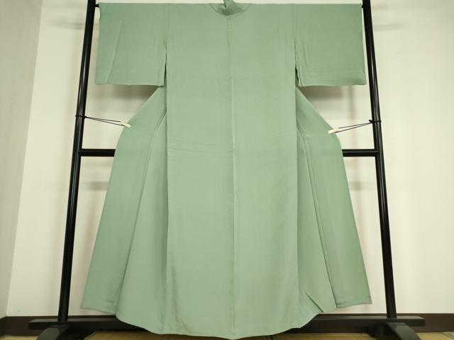 平和屋着物▽上質な色無地 単衣 薄青色 ますいわ屋扱い 正絹 逸品 DAAV5376az