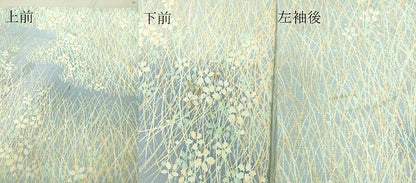 平和屋着物▽上質な小紋 単衣 草花文 正絹 逸品 DAAV5382az