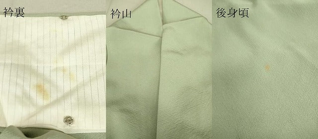 平和屋着物▽上質な色無地 単衣 柳鼠色 正絹 逸品 DAAV5392az