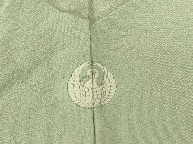 平和屋着物▽上質な色無地 単衣 柳鼠色 正絹 逸品 DAAV5392az