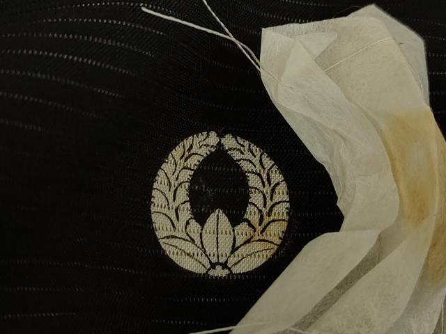 平和屋着物＊夏物 黒留袖 駒刺繍 松文 絽 金銀糸 正絹 逸品 DAAV5405az