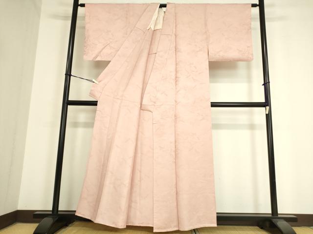 平和屋着物▽上質な色無地 単衣 短冊地紋 虹色 正絹 逸品 DAAV5408az