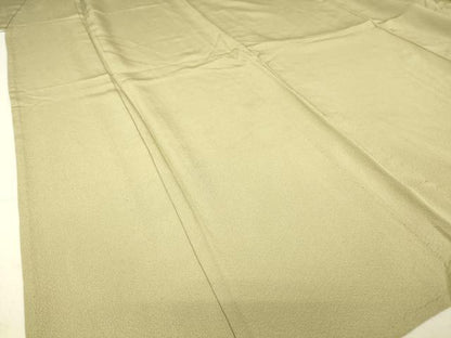 平和屋着物▽上質な色無地 単衣 鶸茶色 正絹 逸品 DAAV5410az