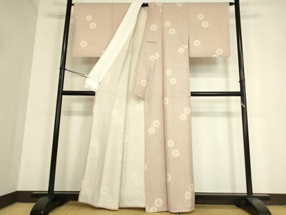平和屋着物▽上質な小紋 単衣 雪輪文 蛍暈し ほてい屋扱い 正絹 逸品 DAAV5412az