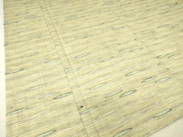 平和屋着物▽上質な紬 単衣 霞文 正絹 逸品 DAAV5414az
