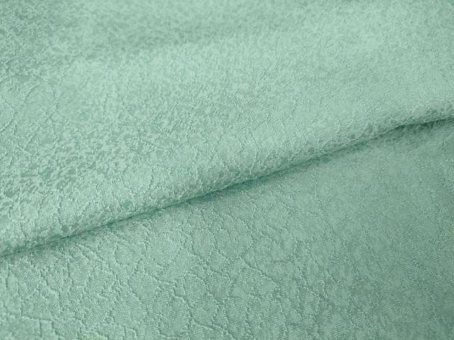 平和屋着物▽上質な色無地 単衣 霞文 白群色 正絹 逸品 DAAV5428az
