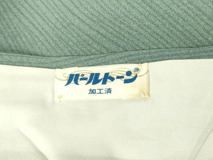 平和屋着物▽上質な小紋　単衣　変わり縞　暈し染め　正絹　逸品　DAAV5429az