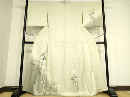 平和屋着物▽訪問着 単衣 地紙花文 金銀彩 正絹 逸品 DAAV5430az