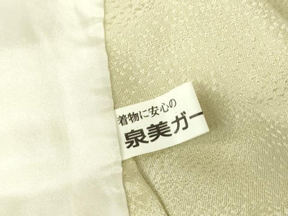 平和屋着物▽訪問着 単衣 地紙花文 金銀彩 正絹 逸品 DAAV5430az