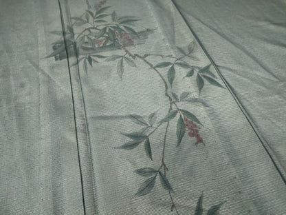 平和屋着物▽訪問着 無双 紗袷 紗×絽 南天枝葉文 正絹 逸品 DAAV5435az