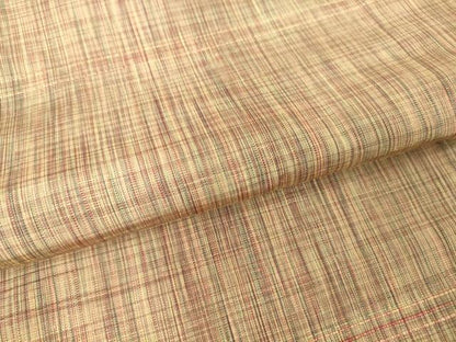 平和屋着物▽上質な紬 単衣 絣横段文 正絹 逸品 DAAV5436az